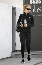ROSIE HUNTINGTON-WHITELEY Leaves a Gym in Los Angeles 01/02/2018