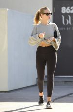 ROSIE HUNTINGTON-WHITELEY Leaves Body by Simone Fitness Club in Los Angeles 01/14/2018