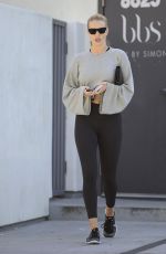 ROSIE HUNTINGTON-WHITELEY Leaves Body by Simone Fitness Club in Los Angeles 01/14/2018