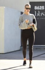 ROSIE HUNTINGTON-WHITELEY Leaves Body by Simone Fitness Club in Los Angeles 01/14/2018
