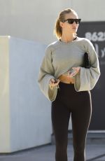 ROSIE HUNTINGTON-WHITELEY Leaves Body by Simone Fitness Club in Los Angeles 01/14/2018