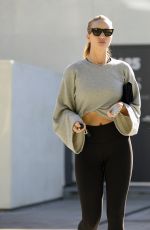 ROSIE HUNTINGTON-WHITELEY Leaves Body by Simone Fitness Club in Los Angeles 01/14/2018