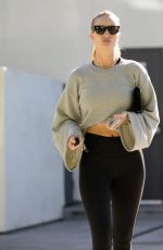 ROSIE HUNTINGTON-WHITELEY Leaves Body by Simone Fitness Club in Los Angeles 01/14/2018