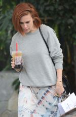 RUMER WILLIS Leaves Alfred Coffee in West Hollywood 01/03/2018
