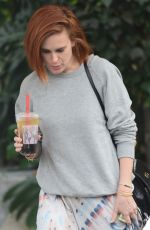 RUMER WILLIS Leaves Alfred Coffee in West Hollywood 01/03/2018