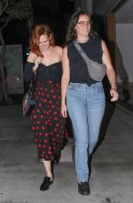 RUMER WILLIS Out for Dinner with a Friend in Beverly Hills 01/12/2018
