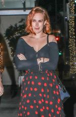 RUMER WILLIS Out for Dinner with a Friend in Beverly Hills 01/12/2018