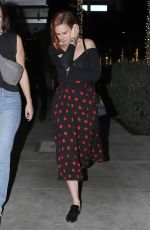 RUMER WILLIS Out for Dinner with a Friend in Beverly Hills 01/12/2018