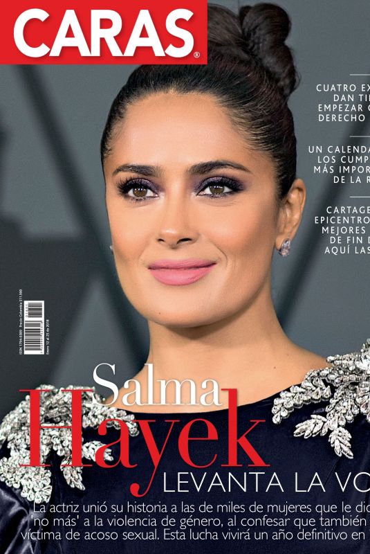 SALMA HAYEK for Caras Magazine, Colombia January 2018