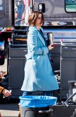 SANDRA BULLOCK and SARAH PAULSON on the Set ofBird Box in Los Angeles 01/13/2018
