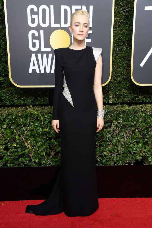 SAOIRSE RONAN at 75th Annual Golden Globe Awards in Beverly Hills 01/07/2018