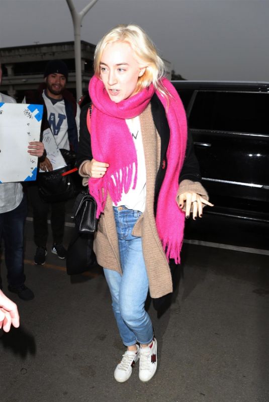 SAOIRSE RONAN at LAX Airport in Los Angeles 01/08/2018