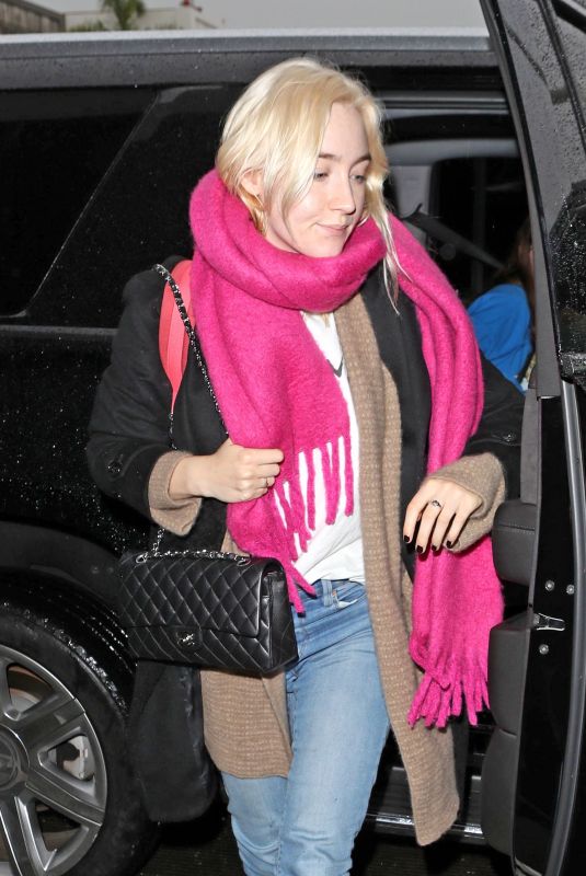 SAOIRSE RONAN Out in Los Angeles 01/08/2018