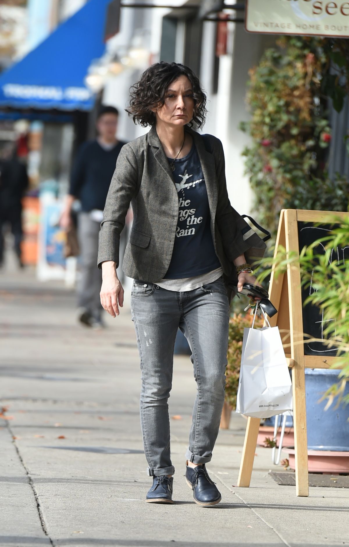 SARA GILBERT Out and About in Los Angeles 01/02/2018.