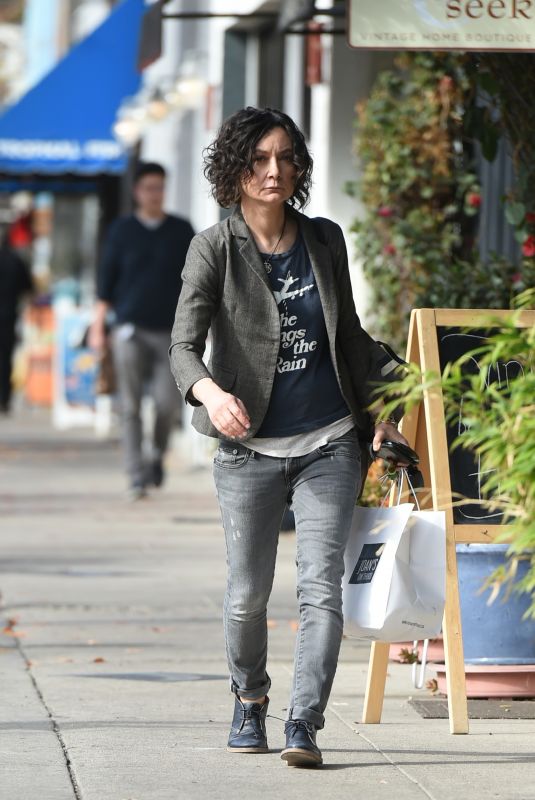 SARA GILBERT Out and About in Los Angeles 01/02/2018