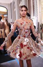 SARA SAMPAIO on the Backstage of Zuhair Murad Show Paris Fashion Week 01/24/2018