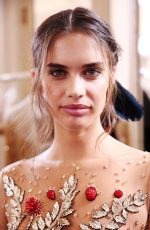 SARA SAMPAIO on the Backstage of Zuhair Murad Show Paris Fashion Week 01/24/2018