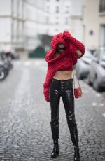 SARA SAMPAIO Out and About in Paris 01/23/2018