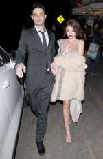SARAH HYLAND and Wells Adam Leaves a Private Party in West Hollywood 01/2018