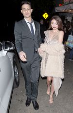 SARAH HYLAND and Wells Adam Leaves a Private Party in West Hollywood 01/2018