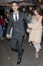 SARAH HYLAND and Wells Adam Leaves a Private Party in West Hollywood 01/2018