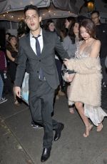SARAH HYLAND and Wells Adam Leaves a Private Party in West Hollywood 01/2018