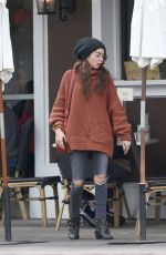 SARAH HYLAND and Wells Adams Out for Coffee in Los Angeles 01/09/2018