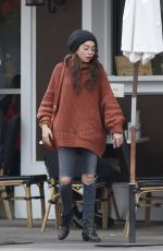 SARAH HYLAND and Wells Adams Out for Coffee in Los Angeles 01/09/2018