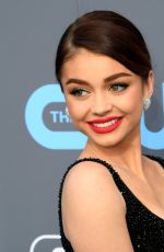 SARAH HYLAND at 2018 Critics’ Choice Awards in Santa Monica 01/11/2018