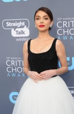 SARAH HYLAND at 2018 Critics’ Choice Awards in Santa Monica 01/11/2018