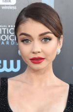 SARAH HYLAND at 2018 Critics’ Choice Awards in Santa Monica 01/11/2018