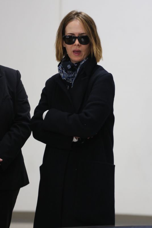 SARAH PAULSON at Los Angeles International Airport 01/02/2018