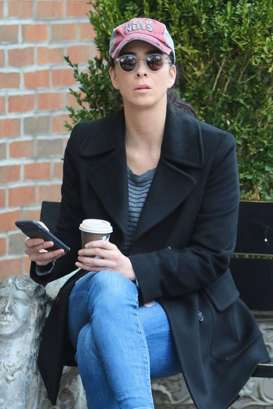 SARAH SILVERMAN Out for Coffee in New York 01/11/2018