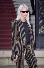 SASHA LUSS at Balmain Homme Show at Paris Fashion Week 01/20/2018