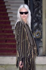 SASHA LUSS at Balmain Homme Show at Paris Fashion Week 01/20/2018