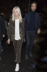 SASHA LUSS Out and About in Paris 01/20/2018