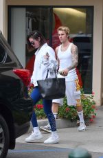 SELENA GOMEZ and Justin Bieber Leaves Pilates Studio in West Hollywood 01/03/2018