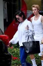 SELENA GOMEZ and Justin Bieber Leaves Pilates Studio in West Hollywood 01/03/2018