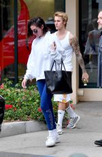 SELENA GOMEZ and Justin Bieber Leaves Pilates Studio in West Hollywood 01/03/2018