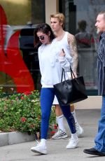 SELENA GOMEZ and Justin Bieber Leaves Pilates Studio in West Hollywood 01/03/2018