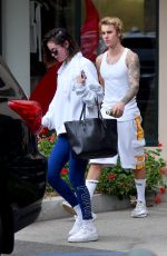 SELENA GOMEZ and Justin Bieber Leaves Pilates Studio in West Hollywood 01/03/2018