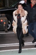 SELENA GOMEZ Heading to a Recording Studio in New York 01/16/2018