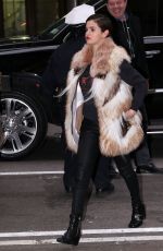 SELENA GOMEZ Heading to a Recording Studio in New York 01/16/2018