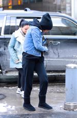 SELENA GOMEZ Out and About in New York 01/07/2018