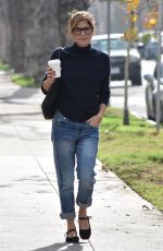 SELMA BLAIR in Jeans Out in Beverly Hills 01/16/2018