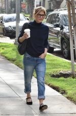 SELMA BLAIR in Jeans Out in Beverly Hills 01/16/2018