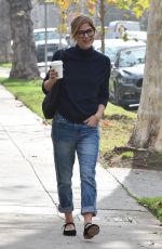 SELMA BLAIR in Jeans Out in Beverly Hills 01/16/2018