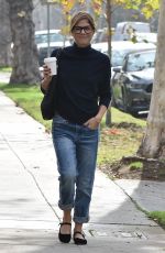 SELMA BLAIR in Jeans Out in Beverly Hills 01/16/2018