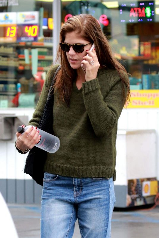 SELMA BLAIR Leaves Local Gas Station in Studio City 01/08/2018