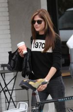 SELMA BLAIR Out for Coffee in Studio City 01/03/2018